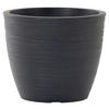 PFLANZENTOPF   - Anthrazit, Basics, Kunststoff (38/32cm) - Siena Garden