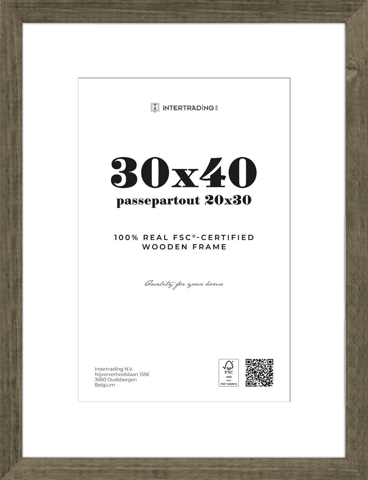 BILDERRAHMEN 33,1/43.2/2.5 cm  - Wengefarben, Basics, Holzwerkstoff (33,1/43.2/2.5cm)