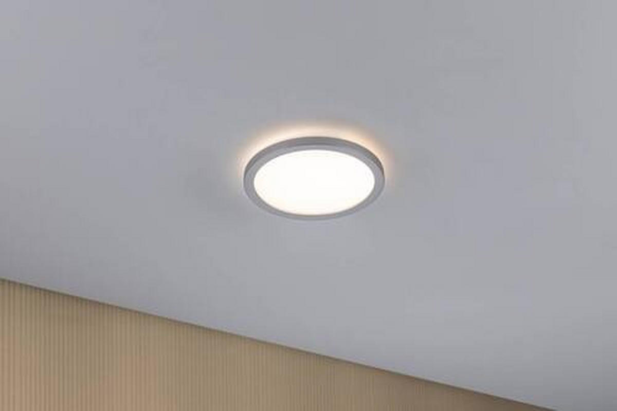 LED-PANEEL  - Chromfarben, Basics, Kunststoff (19cm) - Paulmann
