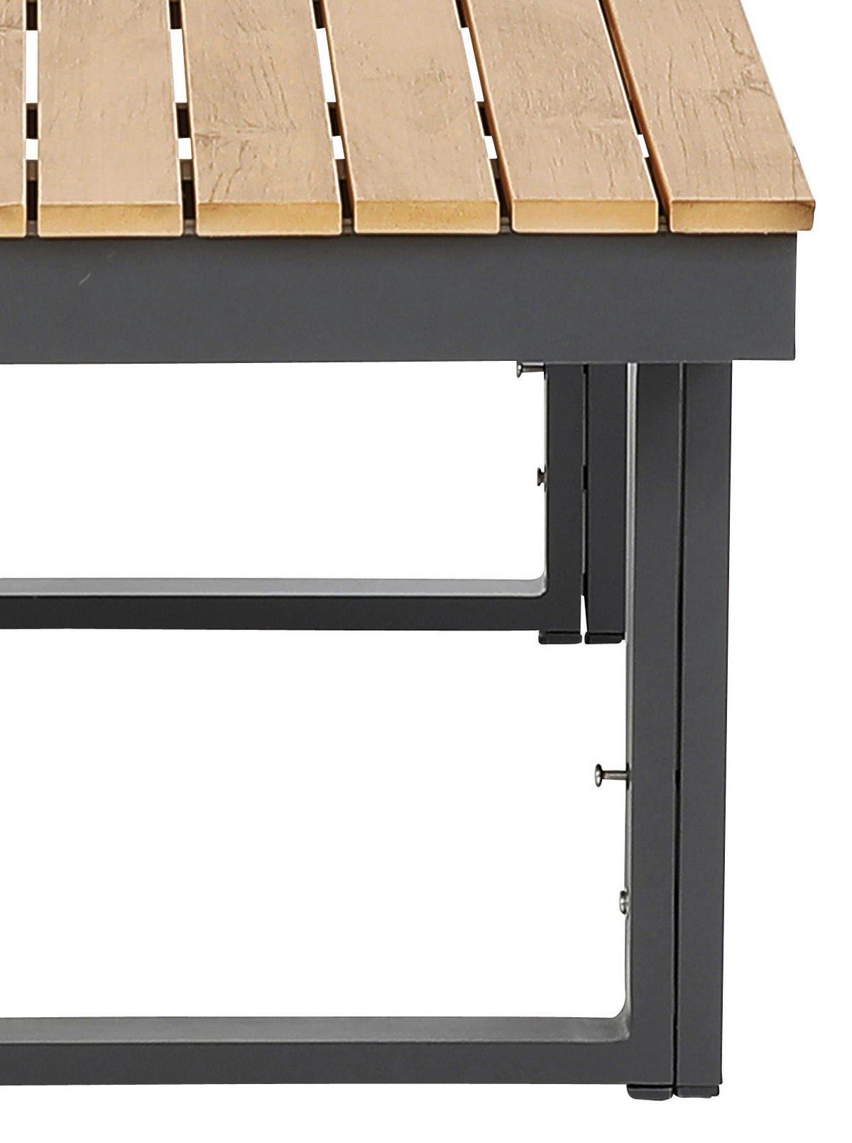 LOUNGEGARNITUR 17-teilig   210/75/210 cm Akazie Hartholz Aluminium  - Anthrazit/Braun, MODERN, Holz/Textil (210/75/210cm) - Gardenson