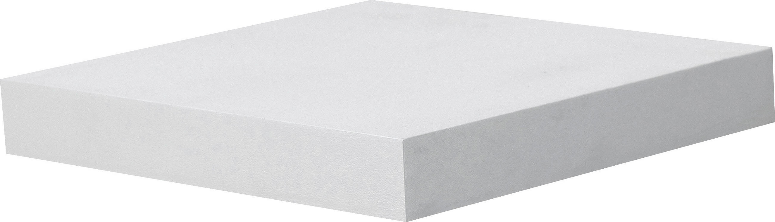 WANDBOARD Weiß  - Weiß, Design, Holzwerkstoff (23,5/3,8/23,5cm) - Carryhome