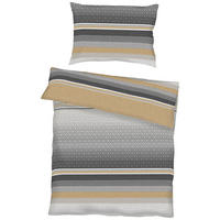 BETTWÄSCHE Jahreskollektion Makosatin 140/200 cm  - Edelstahlfarben, Design, Textil (140/200cm) - Kaeppel