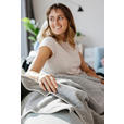 DECKE NAZCA 150/200 cm  - Hellgrau, Basics, Textil (150/200cm) - Novel