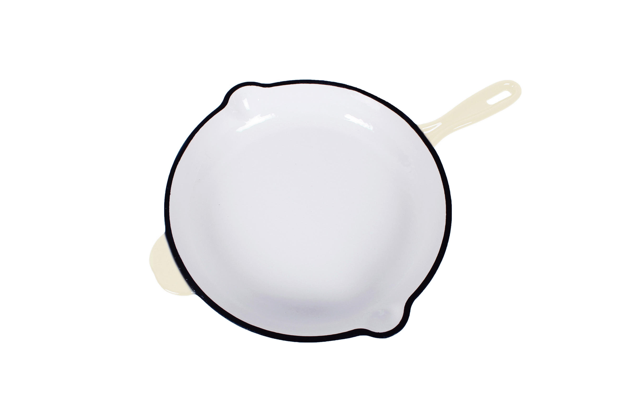 PANVICA NA SMAŽENIE, smalt,   - krémová, Basics, kov (42,5/27/4,5cm) - Echtwerk