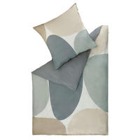OBOJSTRANNÁ POSTEĽNÁ BIELIZEŇ, renforcé, krémová, sivá, svetlosivá, béžová, 140/200 cm - sivá/krémová, Basics, textil (140/200cm) - Schöner Wohnen