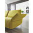 WOHNLANDSCHAFT - Edelstahlfarben/Gelb, Design, Textil/Metall (207/274cm)
