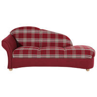 RÉCAMIERE in Flachgewebe Braun  - Buchefarben/Braun, Design, Holz/Textil (191/83/81cm) - Max Winzer