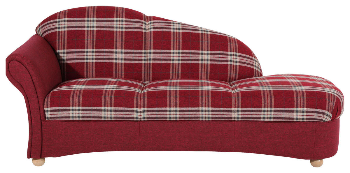 RÉCAMIERE in Flachgewebe Braun  - Buchefarben/Braun, Design, Holz/Textil (191/83/81cm) - Max Winzer