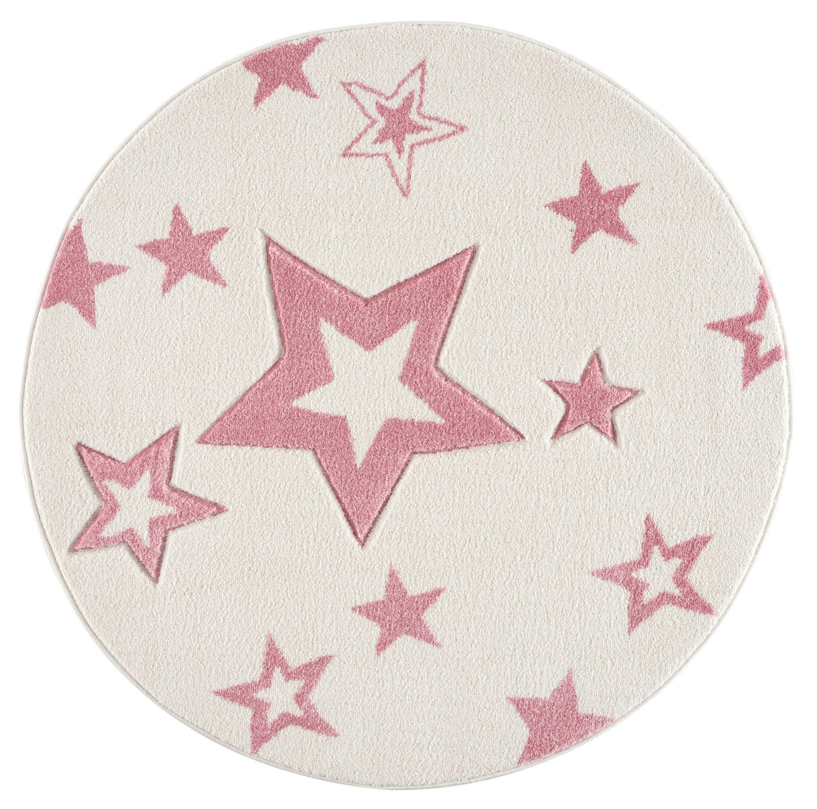 KINDERTEPPICH Happy Rugs  133/133 cm  Creme  - Creme, Basics, Textil (133/133cm)