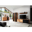 WOHNWAND  in Anthrazit, Eichefarben  333/190/50 cm  - Eichefarben/Anthrazit, Natur, Glas/Holz (333/190/50cm) - Linea Natura