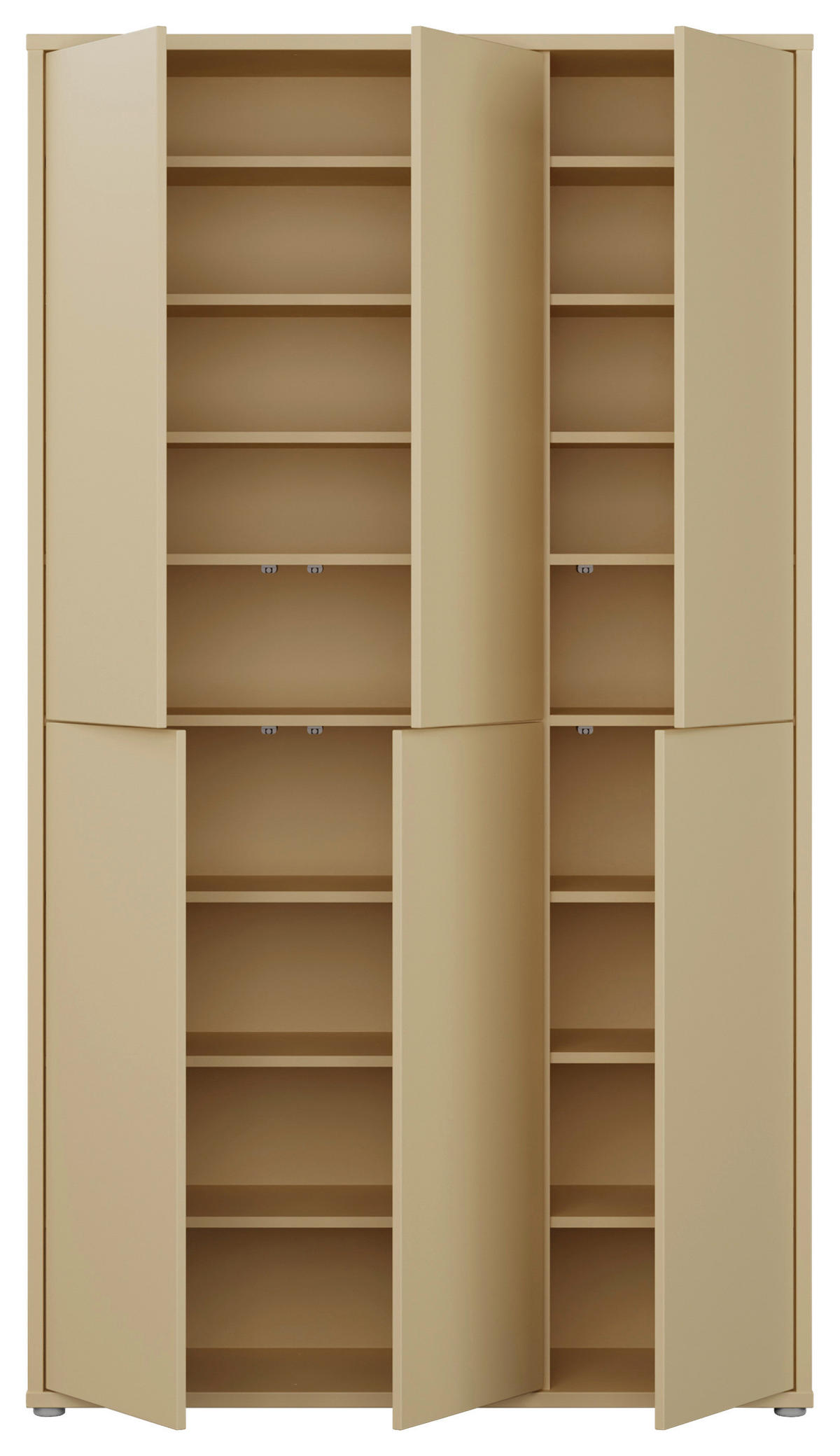 SCHUHSCHRANK  in 109,2/191,9/34,9 cm  - Hellgelb/Grau, MODERN, Holzwerkstoff/Kunststoff (109,2/191,9/34,9cm) - Carryhome