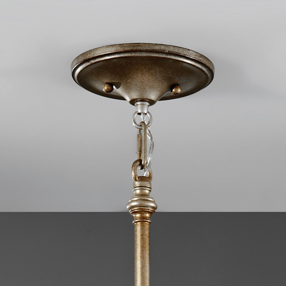 HÄNGLAMPA Elstead Lucia 31.8/36 cm  - silver, Klassisk, metall/glas (31.8/36cm) - Elstead Lighting