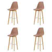 BARHOCKER-SET in Braun  - Braun, MODERN, Holz/Metall (47/119/53cm) - MID.YOU