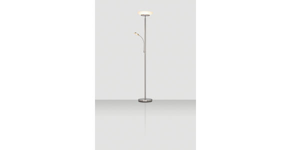 LED-STEHLEUCHTE 32/180 cm    - Opal/Weiß, KONVENTIONELL, Glas/Kunststoff (32/180cm) - Novel