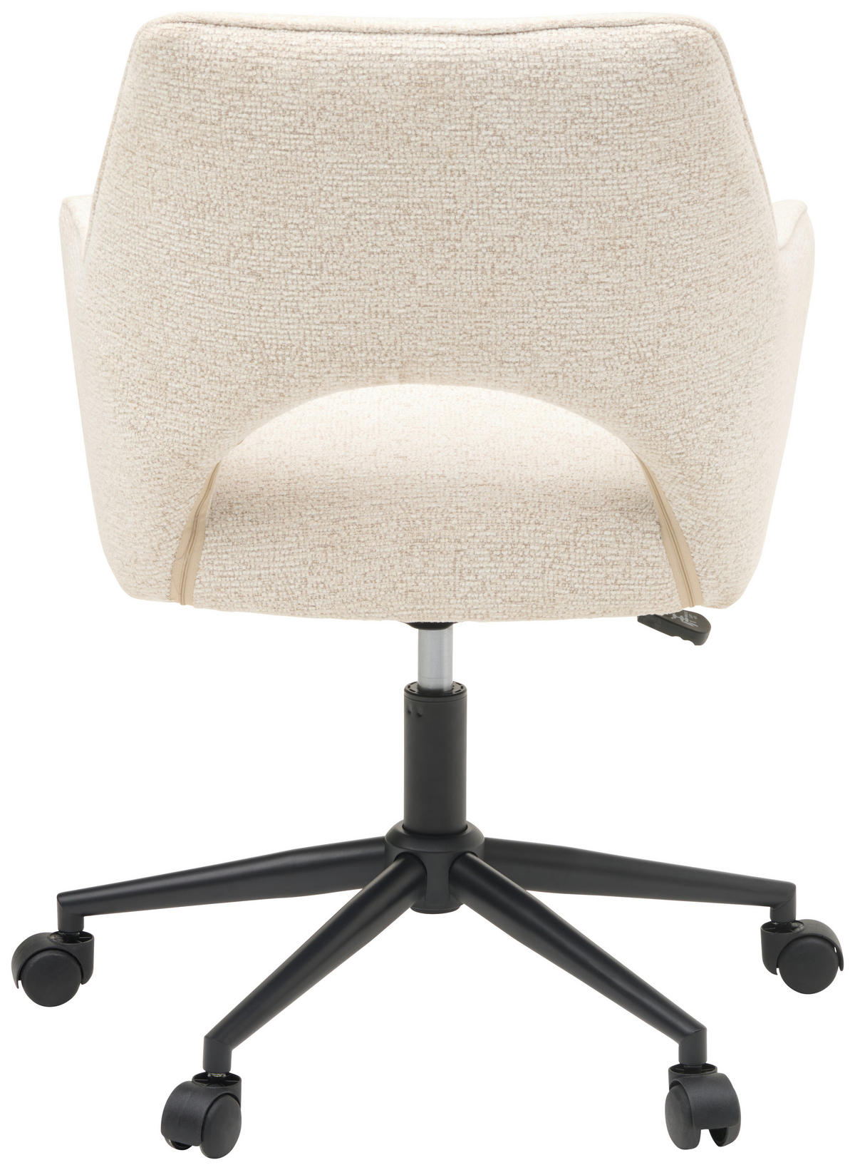 OTOČNÁ STOLIČKA, tkaná textília, čierna, béžová - čierna/béžová, Modern, kov/textil (59/83-90/61,5cm) - MID.YOU