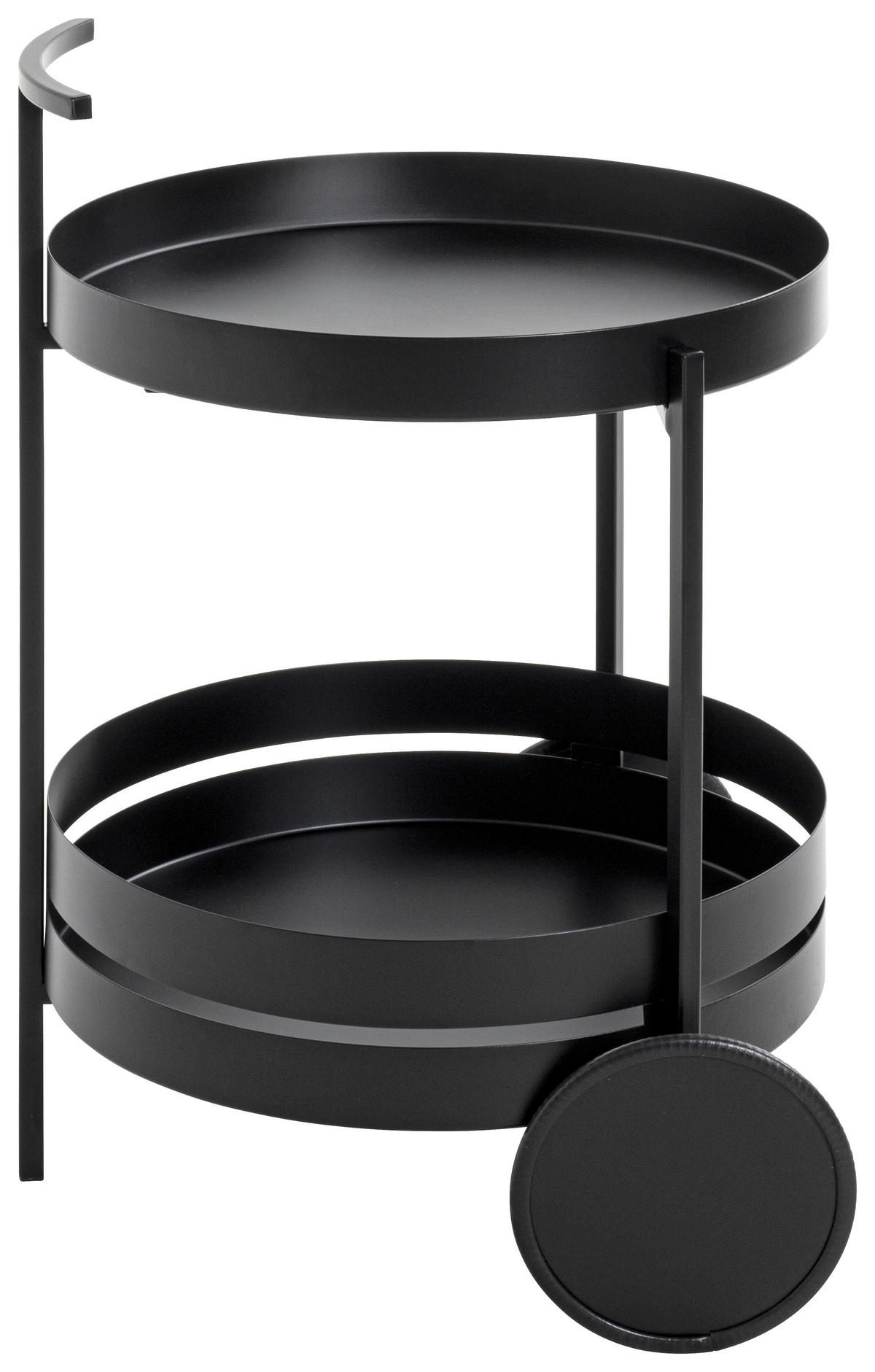 SERVIERWAGEN Schwarz  - Schwarz, Design, Metall (42/42/61cm)