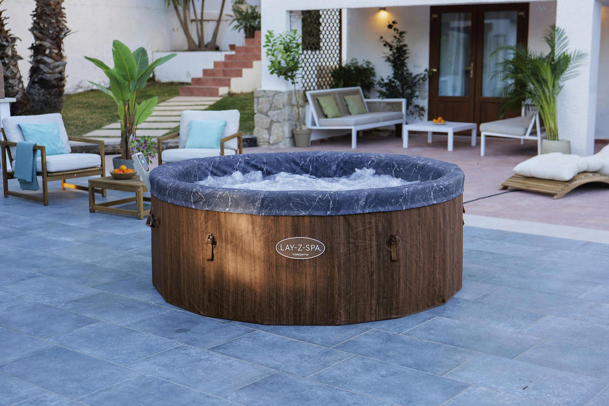 WHIRLPOOL LAY-Z-SPA TORONTO 6001W 190/70 cm  - Braun, KONVENTIONELL, Kunststoff/Metall (190/70cm) - Bestway