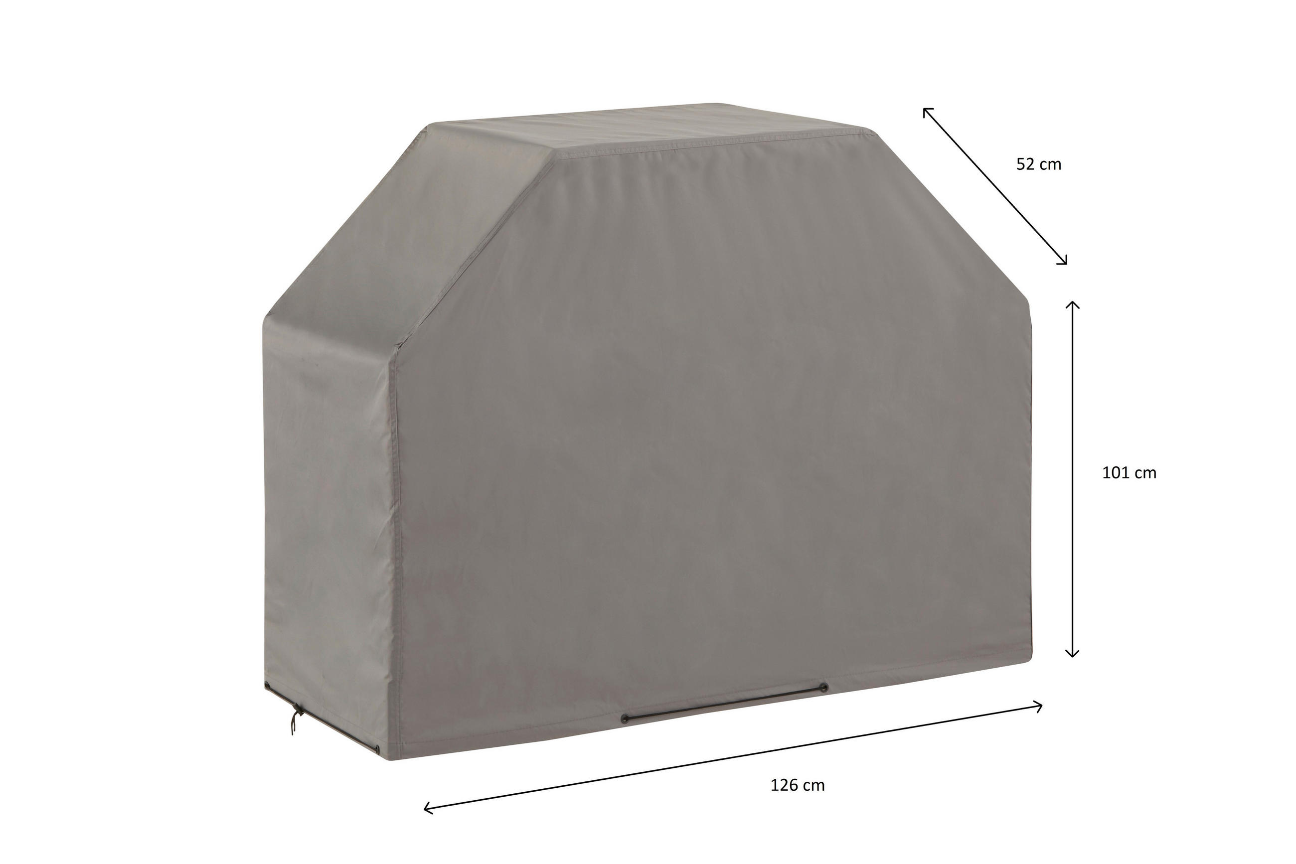 SCHUTZHÜLLE  - Grau, Basics, Kunststoff (126/52/101cm)