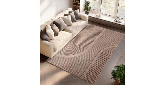 FLACHWEBETEPPICH 200/290 cm Pompei Beige  - Beige, KONVENTIONELL, Textil (200/290cm) - Novel