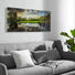 Bäume, Landschaft & Natur, Wasser GLASBILD - Multicolor, Basics, Glas (125/50cm)