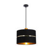 PENDELLAMPA Assam 30/30/105 cm  - svart/guldfärgad, Klassisk, metall/plast (30/30/105cm)