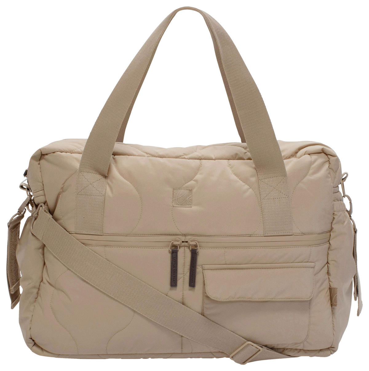 WICKELTASCHE Sydney  - Sandfarben/Braun, Basics, Textil (41/29/15cm)
