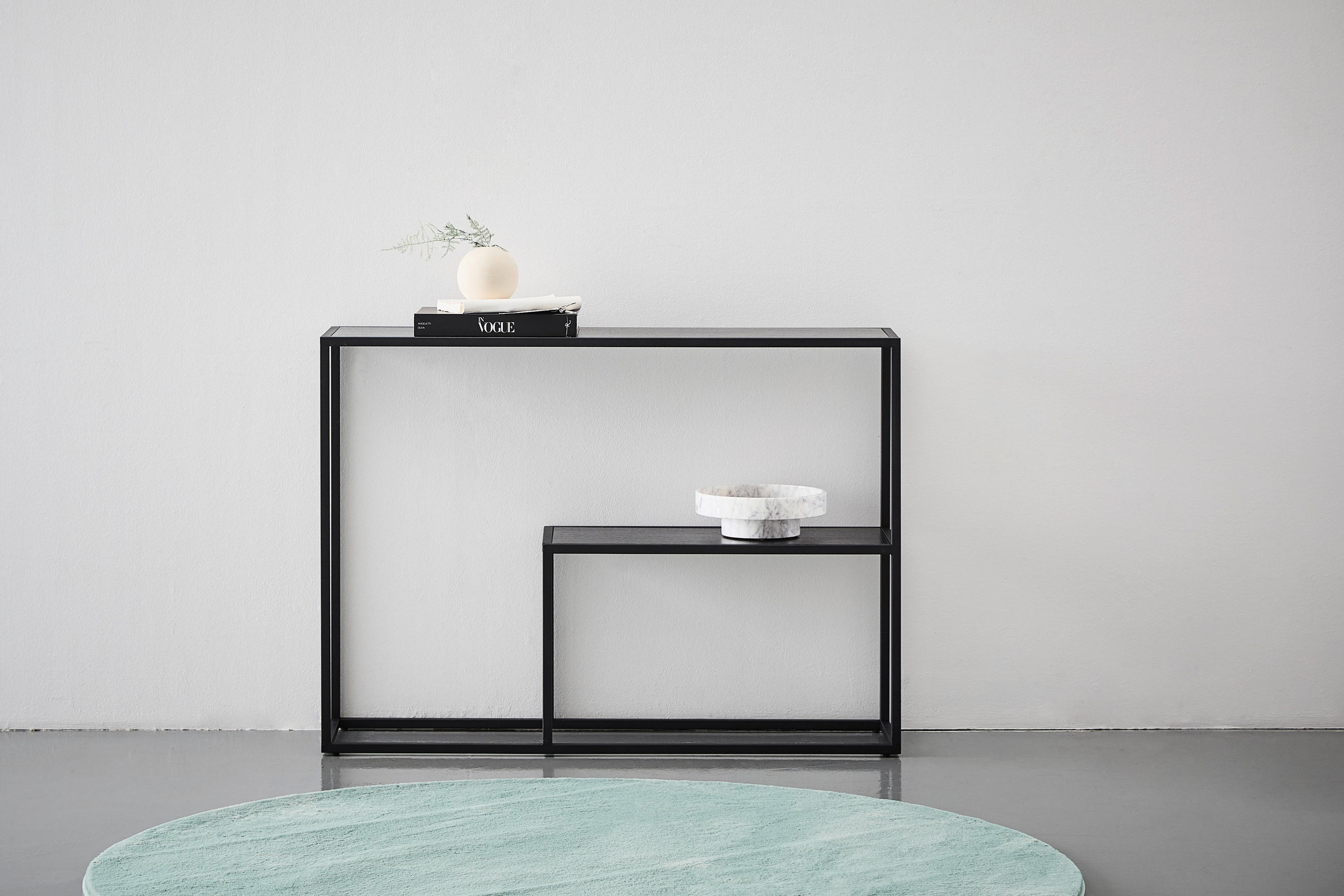 KONSOLENTISCH in Metall, Holzwerkstoff 110/30/80 cm    - Schwarz, Design, Holzwerkstoff/Metall (110/30/80cm) - MID.YOU