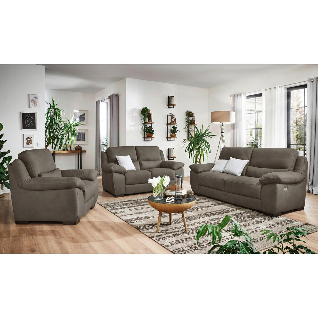 Thumbnail - Livetastic Sessel, Braun, Greige, Textil, Füllung: Faserbällchen, 119x96x99 cm, Made in EU, Wohnzimmer, Sessel, Polsters...