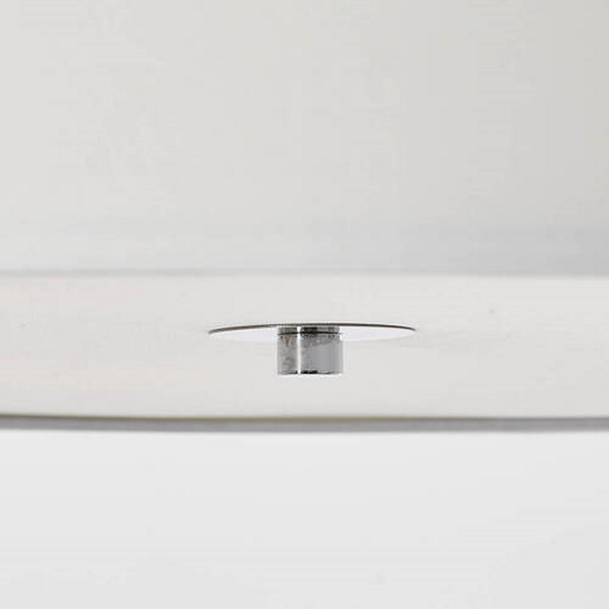 DECKENLEUCHTE  60/26,5 cm    - Chromfarben/Weiss, Design, Textil/Metall (60/26,5cm) - Brilliant