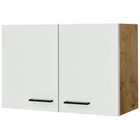 KÜCHENOBERSCHRANK 80/54,8/32 cm  in Eichefarben, Magnolie  - Eichefarben/Magnolie, KONVENTIONELL, Holzwerkstoff/Metall (80/54,8/32cm) - FlexWell