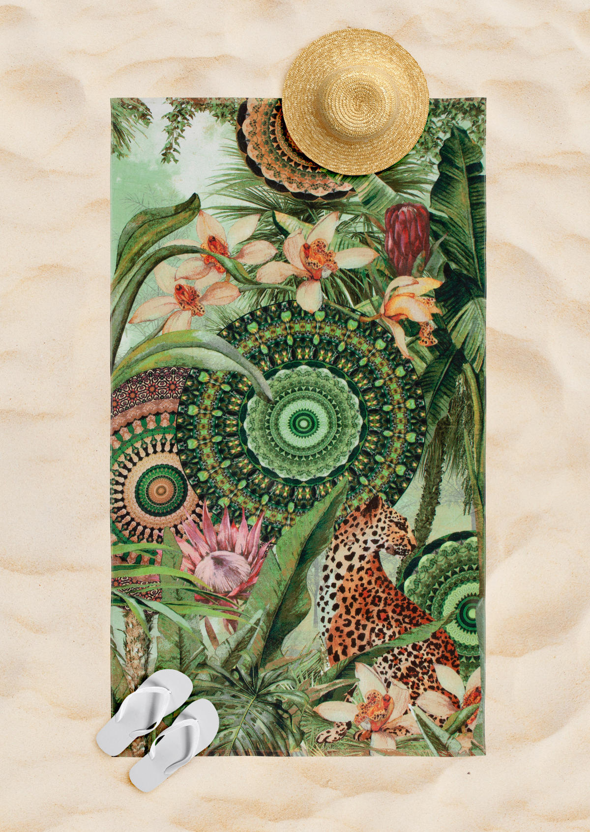 STRANDTUCH Multicolor 100/180 cm  - Multicolor, Trend, Textil (100/180cm)
