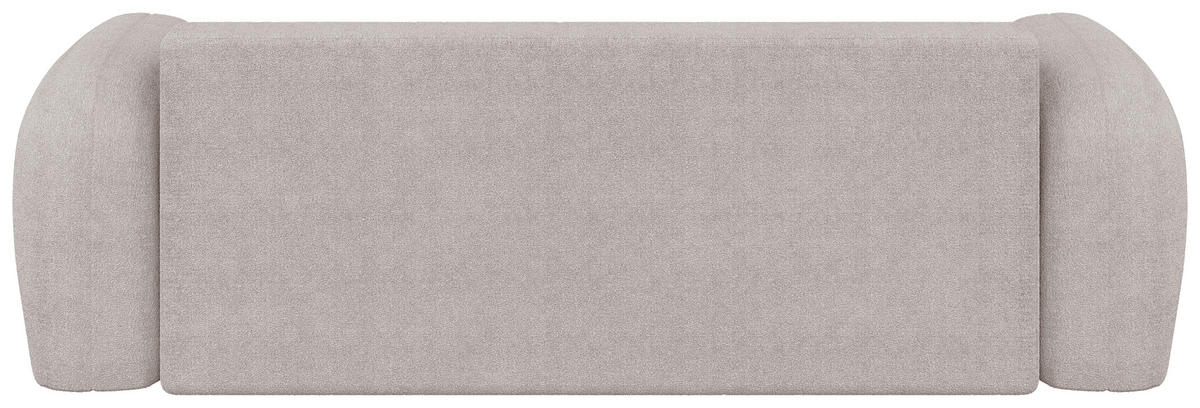 2-SITZER-SOFA Sevilla Plus Bouclé Beige  - Beige/Schwarz, Design, Kunststoff/Textil (210/92/110cm) - MID.YOU