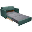 SCHLAFSOFA  in Flachgewebe Türkis  - Türkis/Buchefarben, KONVENTIONELL, Holz/Textil (144/81/97,5cm) - Carryhome