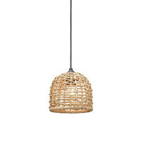VENKOVNÍ ZÁVĚSNÉ SVÍTIDLO, 17/150 cm  - přírodní barvy/světle hnědá, Natur, přírodní materiály (17/150cm)
