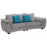 MEGASOFA in Textil Grau, Petrol - Dunkelbraun/Petrol, LIFESTYLE, Holz/Textil (274/74/52/120cm) - Landscape MEGASOFA in Textil Grau, Petrol - Dunkelbraun/Petrol, LIFESTYLE, Holz/Textil (274/74/52/120cm) - Landscape