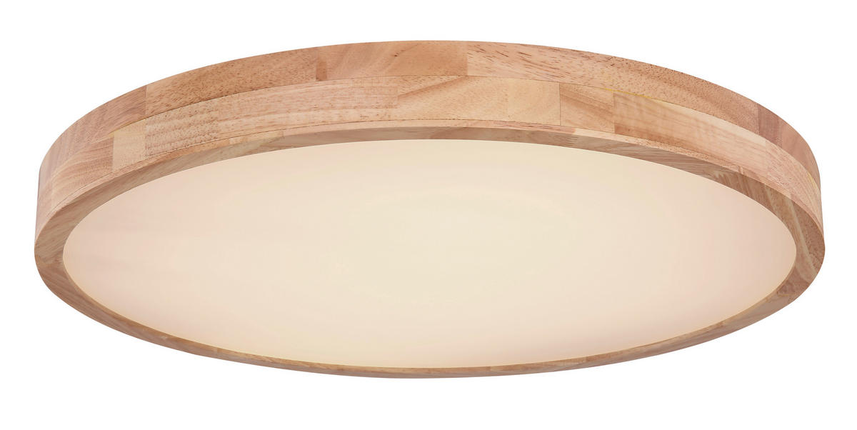 STROPNÍ LED SVÍTIDLO, 60/10,5 cm  - bílá/přírodní barvy, Natur, kov/plast (60/10,5cm)