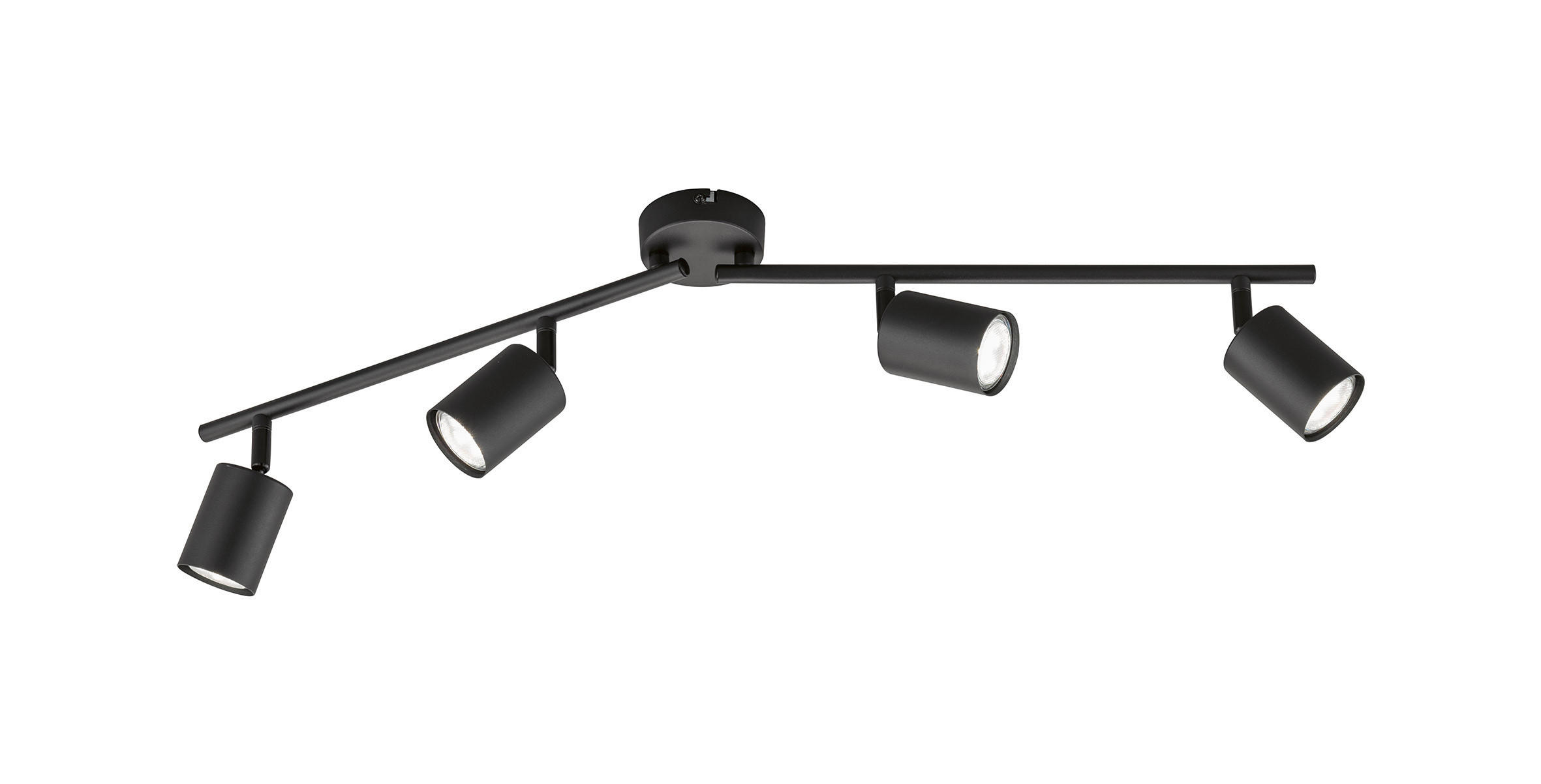 STROPNÉ LED SVIETIDLO, 79/8/13 cm - čierna, Design, kov (79/8/13cm) - Fischer & Honsel