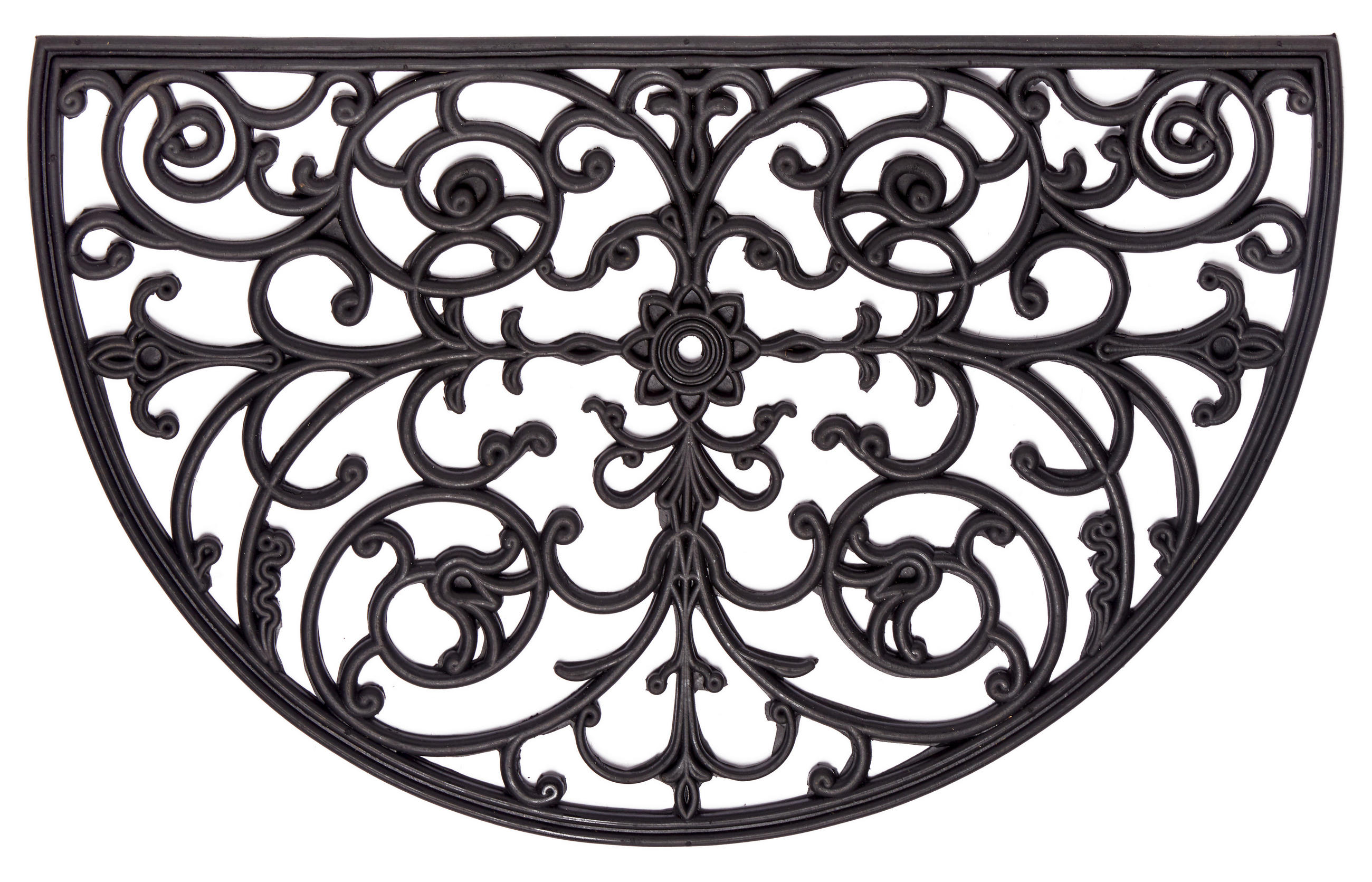 FUßMATTE  45/75 cm  Schwarz  - Schwarz, Basics, Kunststoff (45/75cm)