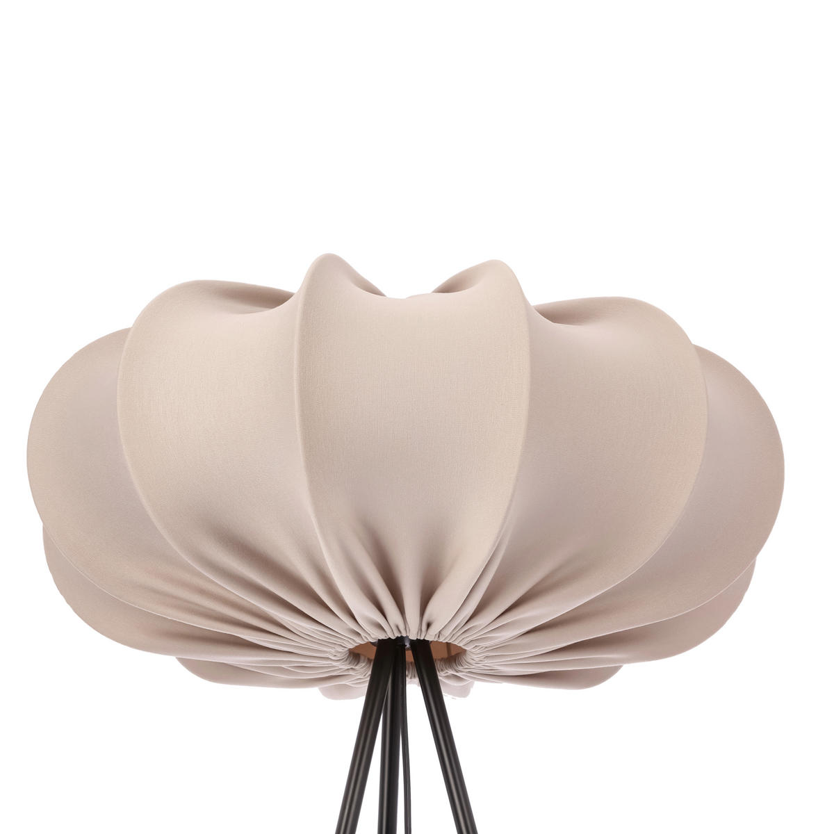 STEHLEUCHTE 52/52/147 cm    - Hellbraun/Schwarz, KONVENTIONELL, Kunststoff/Metall (52/52/147cm)