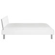 BETT 120/200 cm  in Weiß  - Alufarben/Weiß, Design, Metall (120/200cm) - Carryhome