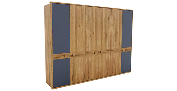 KLEIDERSCHRANK  in Anthrazit, Eiche Artisan, Wildeiche  - Wildeiche/Anthrazit, KONVENTIONELL, Glas/Holz (305,6/225/58,5cm) - Linea Natura