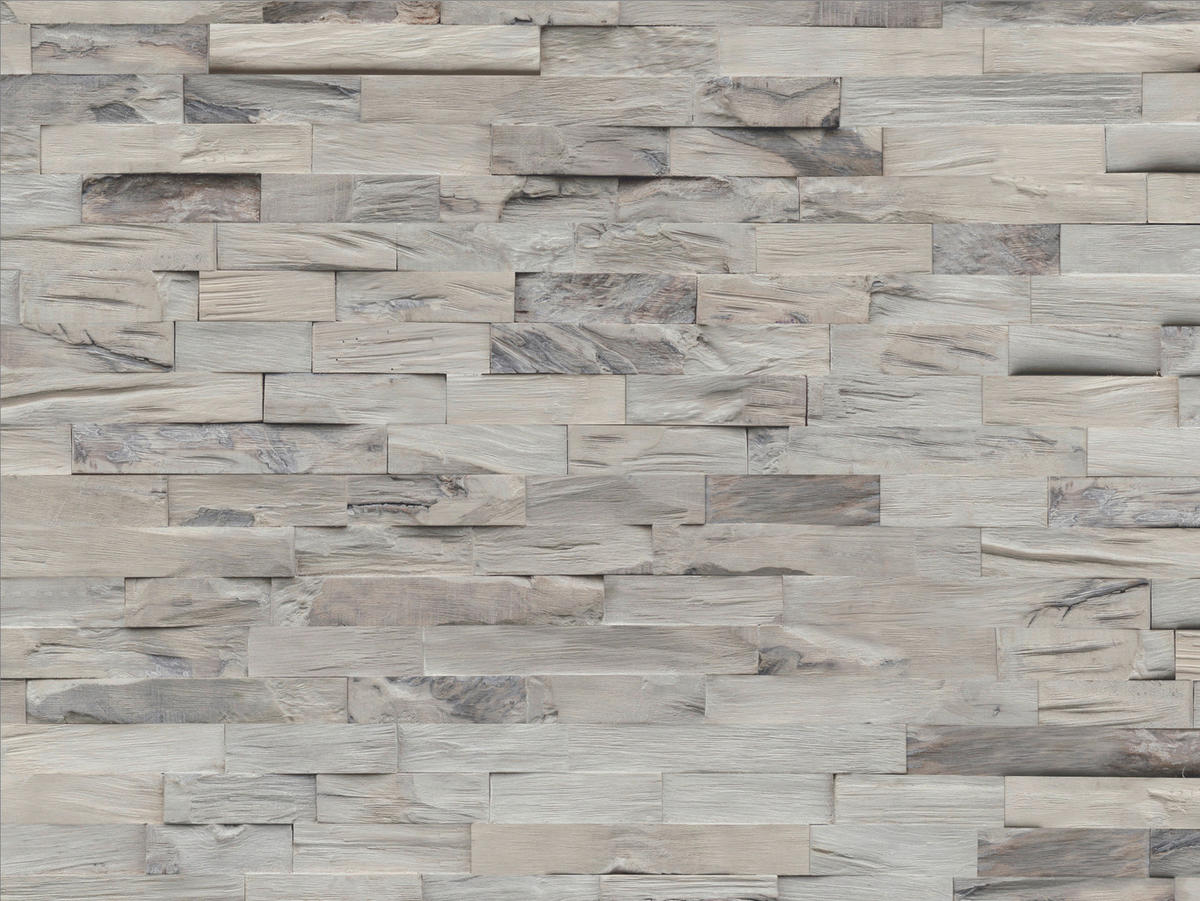 WANDVERKLEIDUNG 11 Stück  - Hellbraun, Basics, Holz (61/15/2cm)