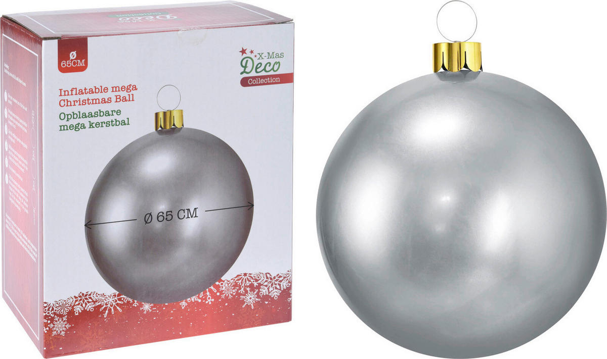 KUGLICA ZA BOR - srebrne boje, Basics, metal/plastika (65cm)