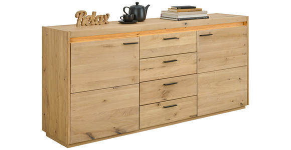 SIDEBOARD Eichefarben  180,2/83,5/41,8 cm  - Eichefarben, Natur, Holz (180,2/83,5/41,8cm) - Linea Natura