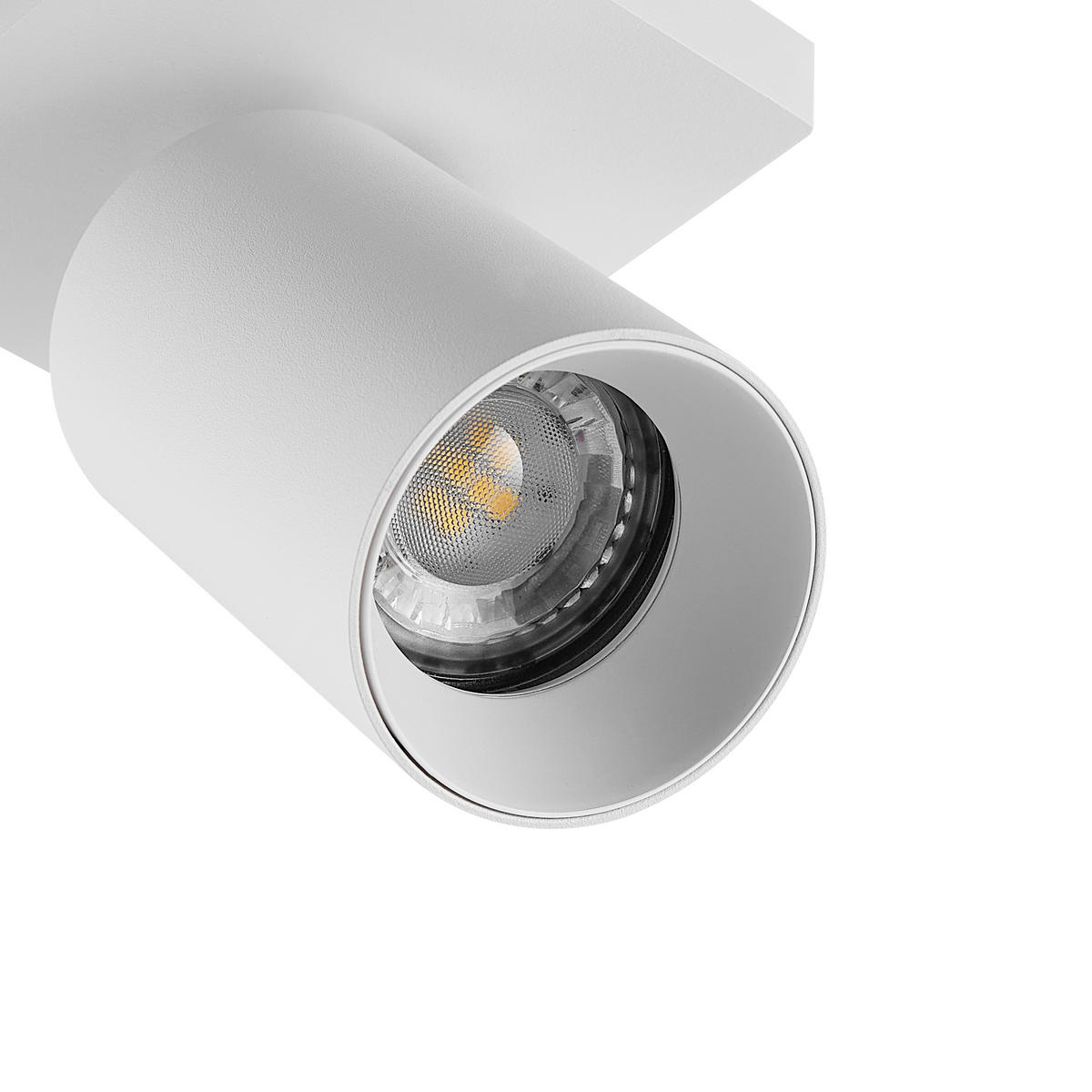 DECKENSTRAHLER - Weiss, Design, Metall (6/6/12,5cm)