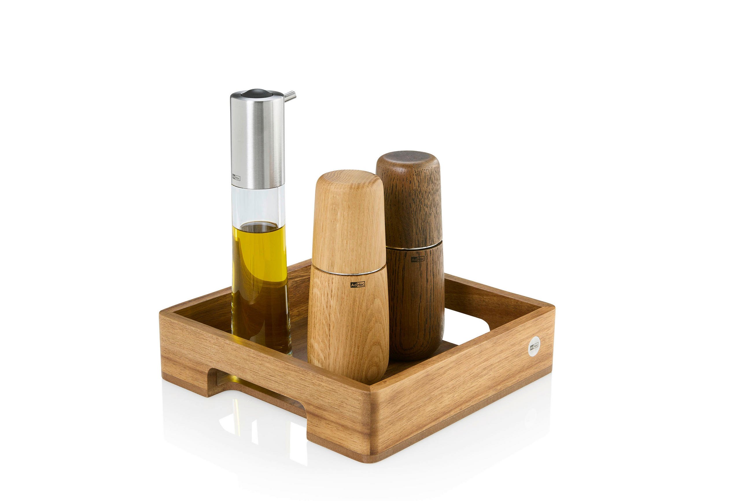 TABLETT Holz Akazie, Walnuss  - Basics, Holz (25/25/6cm) - AdHoc