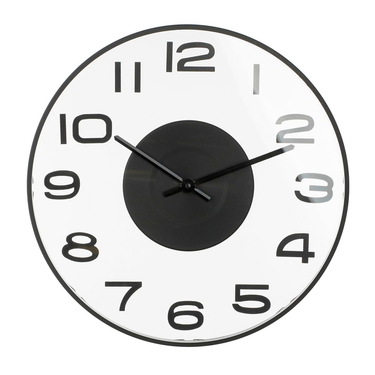 ZIDNI SAT         - crna, Basics, metal (4.5/40cm)