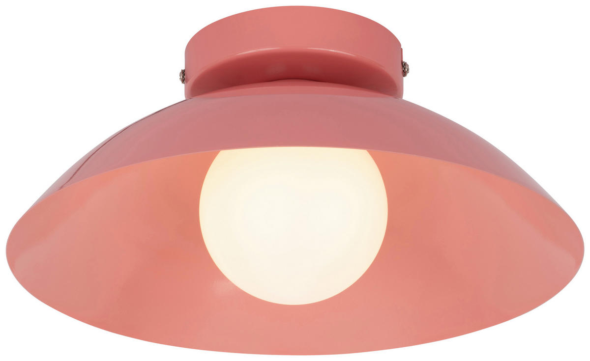 DECKENLEUCHTE  30/15 cm    - Rosa, Design, Kunststoff/Metall (30/15cm) - Collet's Monde