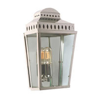 VONKAJŠIE NÁSTENNÉ SVIETIDLO, 22/12/37,5 cm - niklová, Konventionell, kov/sklo (22/12/37,5cm) - Elstead Lighting