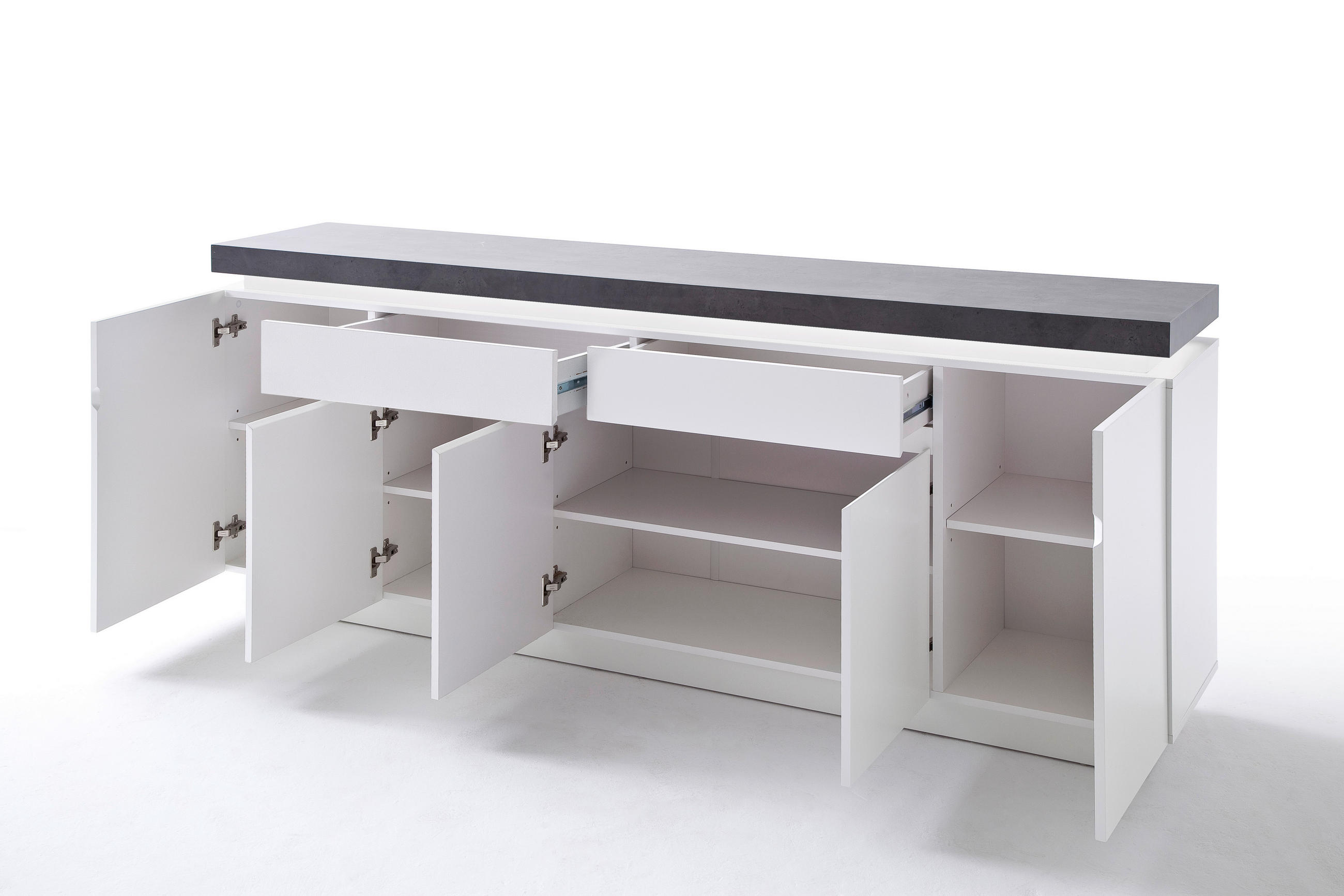 SIDEBOARD  in 200/80/40 cm  - Weiß, Design, Holzwerkstoff (200/80/40cm) - Livetastic